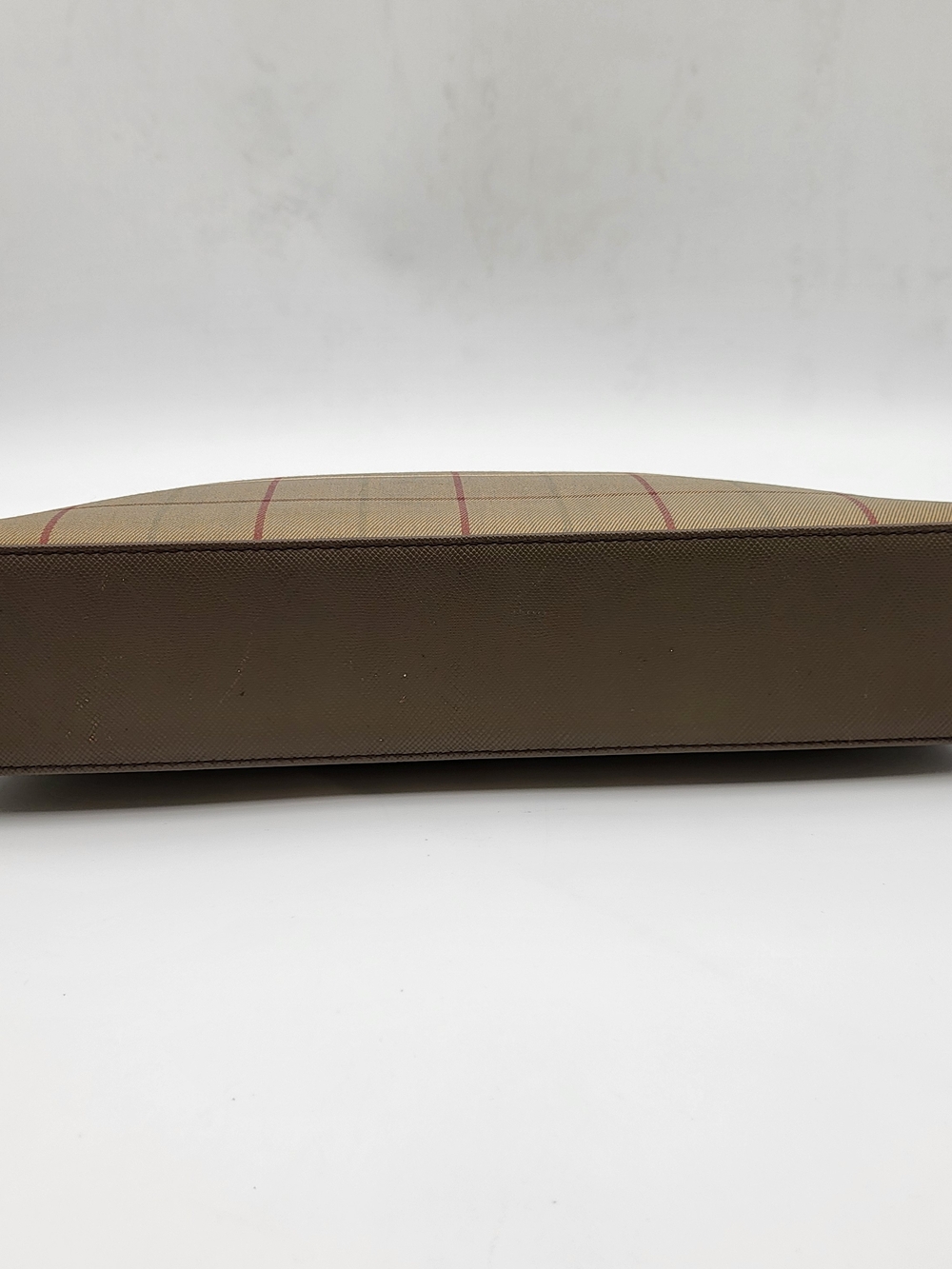 Burberrys Nova Check Canvas Olive Plaid Travel Toiletry Bag, Authentic. - Picture 5 of 15